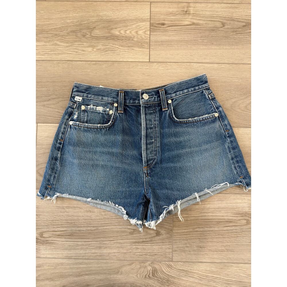 Citizens of Humanity Marlow Vintage Short Raw Hem 2.5" Botanica Cotton NWOT 27